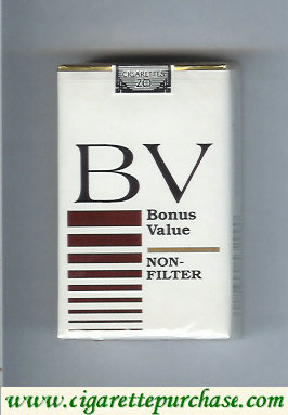 BV Bonus Value Non-Filter cigarette USA